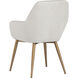 Jayna Champagne Gold / Antonio Linen Dining Armchair